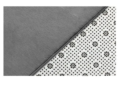 1pc Washable Absorbent Semicircle Bathroom Mat