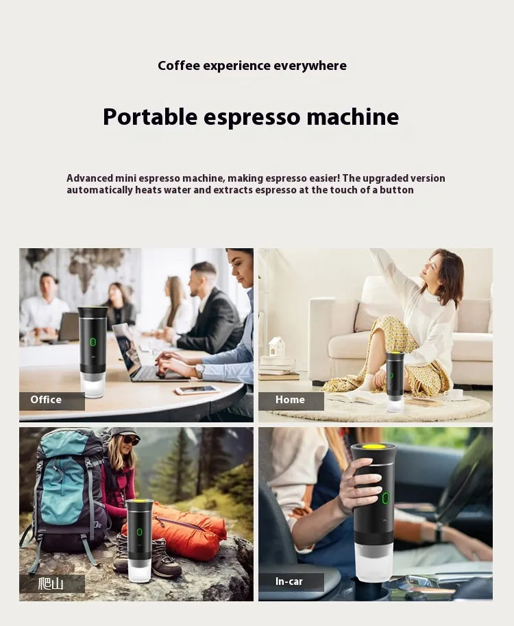 Wireless Portable Electric Coffee Capsule Machine