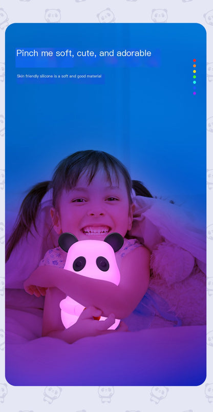 Silicone Charging Color-Changing Panda Night Light