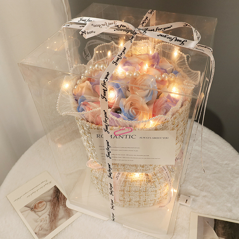 Elegant Soap Flower Bouquet