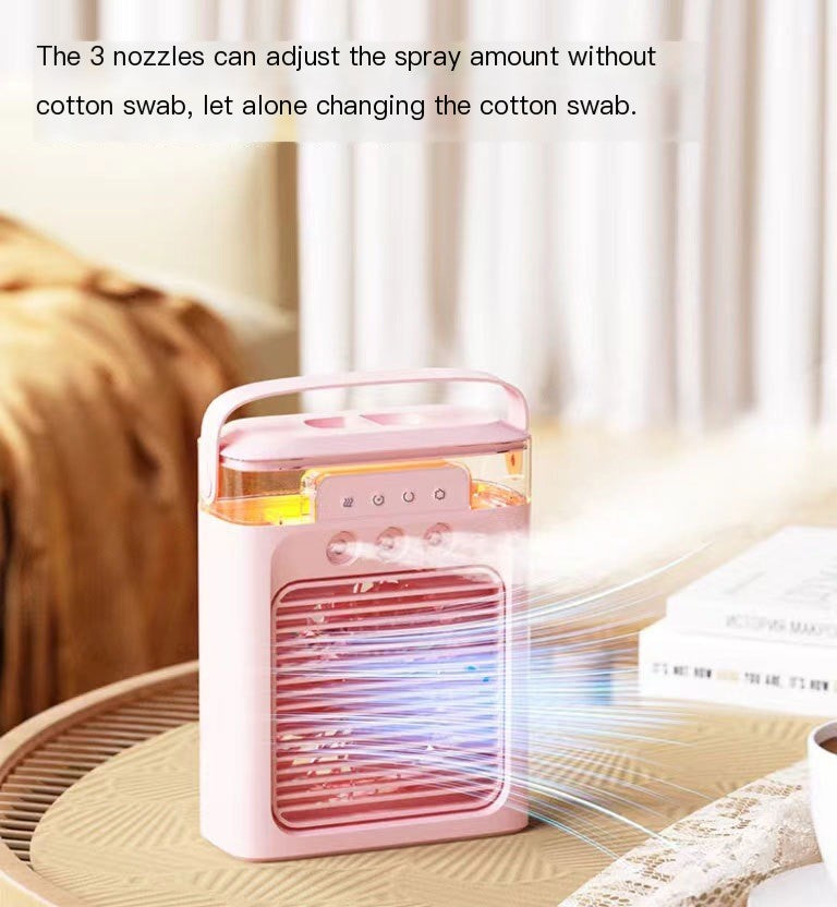 New 3-Hole USB Mist Fan with Night Light (Mini)