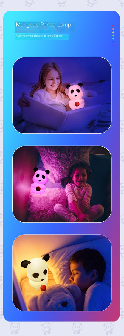 Silicone Charging Color-Changing Panda Night Light