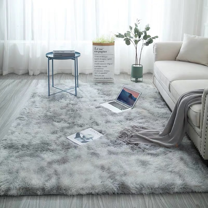 Ins-Style Long Pile Gradient Carpet for Living Room