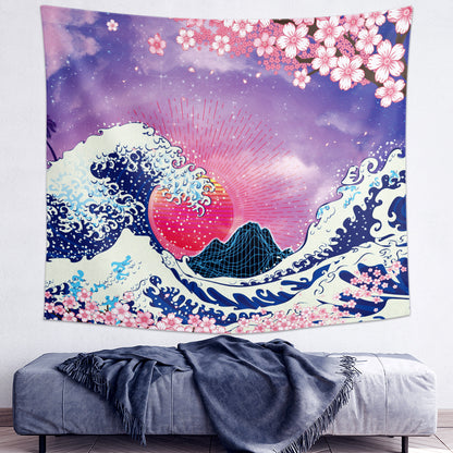 Ukiyo-e Wave Tapestry for Home Decoration Wall Art