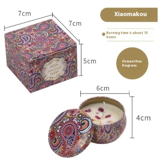 شمعة معطرة بالزهور المجففة، شمعة بخور معطرة بالزهور
