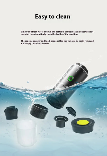 Wireless Portable Electric Coffee Capsule Machine