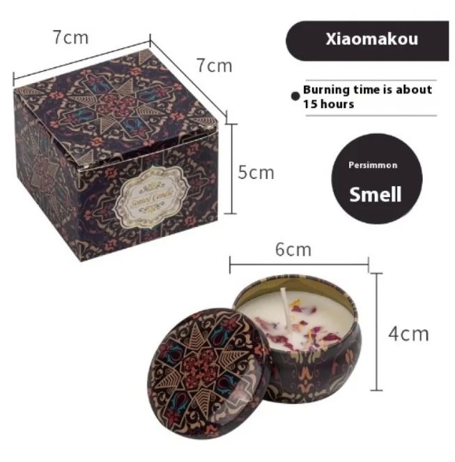 شمعة معطرة بالزهور المجففة، شمعة بخور معطرة بالزهور