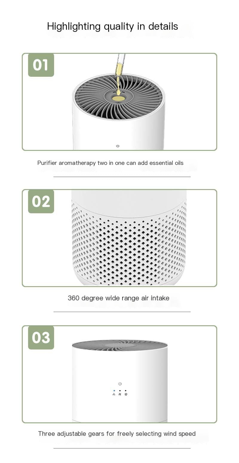 PureAir™ Home Air Purifier for Baby and Family (One Unit)