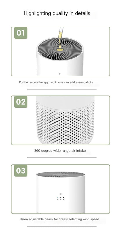 PureAir™ Home Air Purifier for Baby and Family (One Unit)