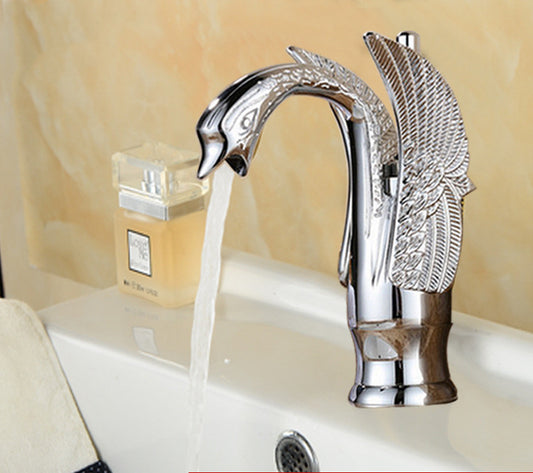 Antique Copper Bathroom Vanity Washbasin Faucet