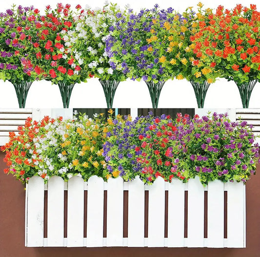 10pcs Realistic Artificial Flowers for Home Decoration