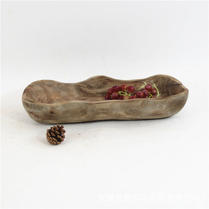 Wooden Fruit Tray for Desktop Home Decoration