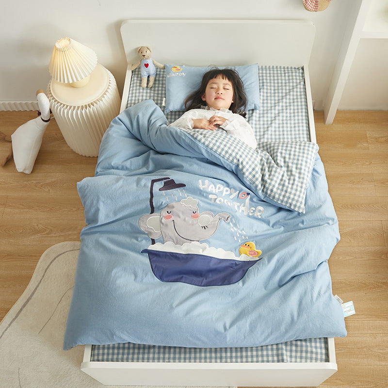 Cotton Embroidered Children's Bedding Set (6 Pieces)