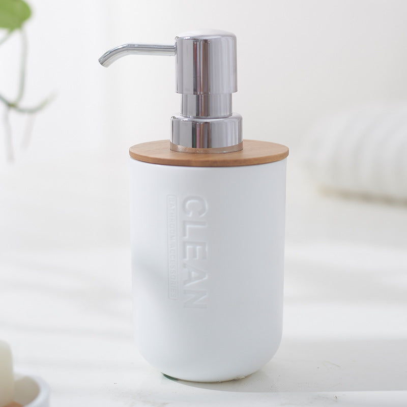 Bamboo Toothbrush Holder and Bathroom Accessories Set