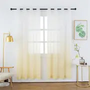 Gradient Curtain Panel for a Colorful Bedroom Decor