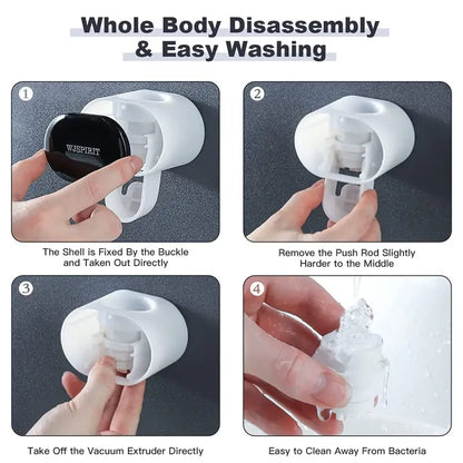 Automatic Wall-Mounted Toothpaste Dispenser for Kids