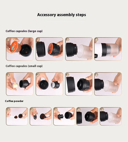 Wireless Portable Electric Coffee Capsule Machine
