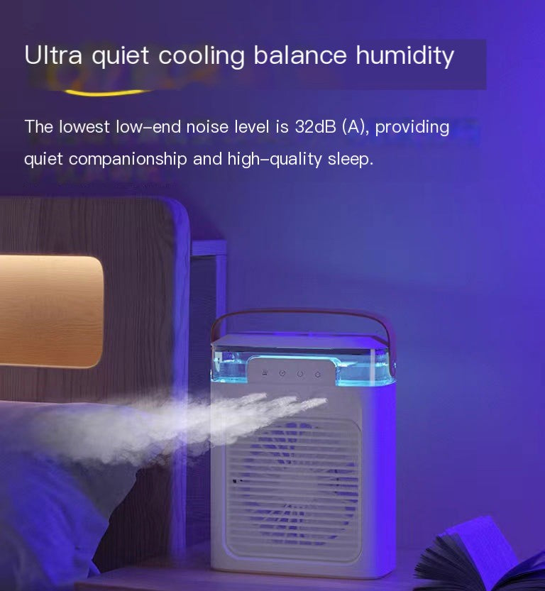 New 3-Hole USB Mist Fan with Night Light (Mini)