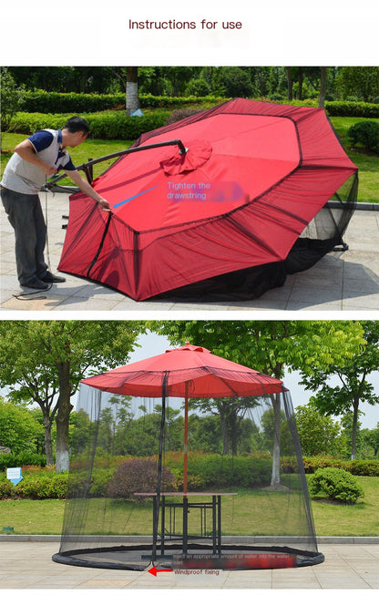 Outdoor Mosquito Net for Patio Umbrella - No Installation