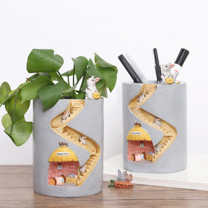 Creative Animal Resin Flower Pot for Succulents