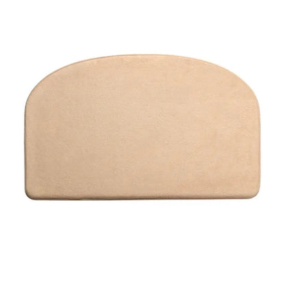 1pc Washable Absorbent Semicircle Bathroom Mat