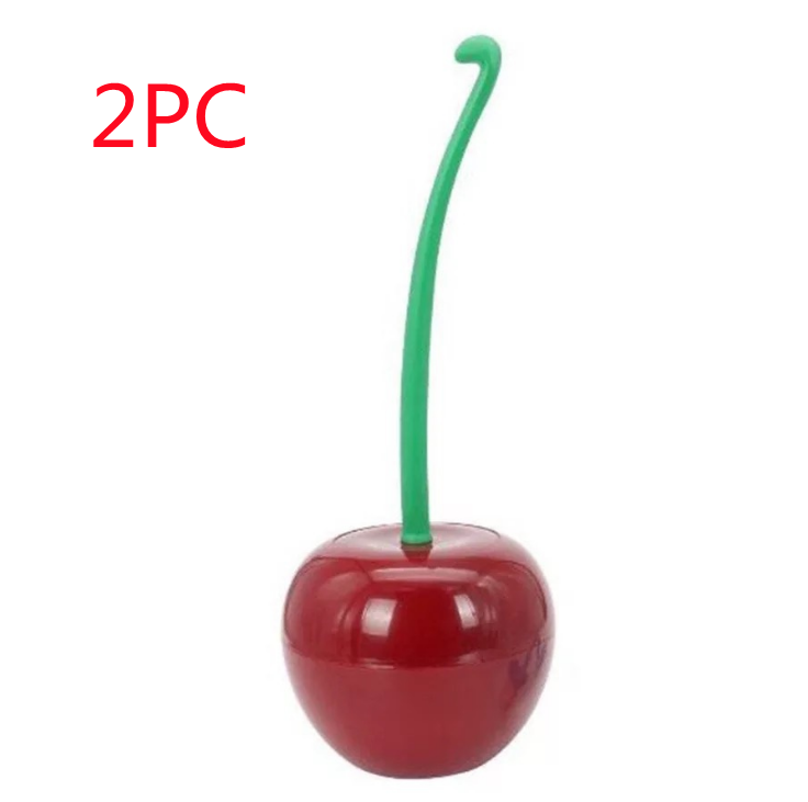 Long Handle Cherry Toilet Brush Set