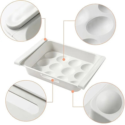 Lattice Egg Storage Organizer for Refrigerator Rack