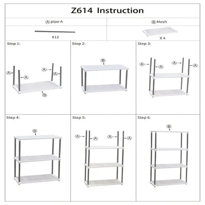 1pc Plastic Storage Rack for Kitchen and Living Room