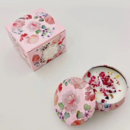 شمعة معطرة بالزهور