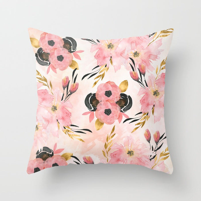 Fashionable Floral Pillowcase for Home and Office