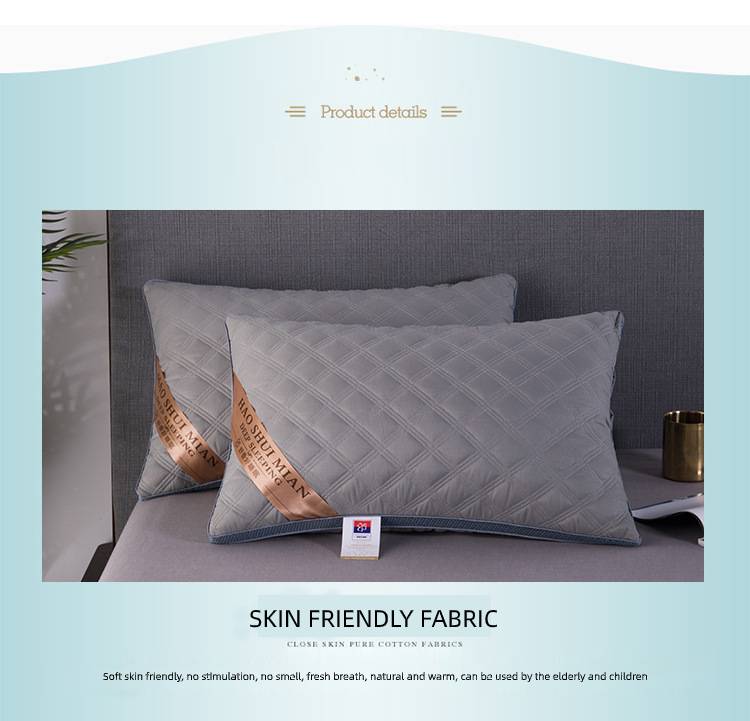 Thickened Velvet Feather Pillow - Machine Washable Core