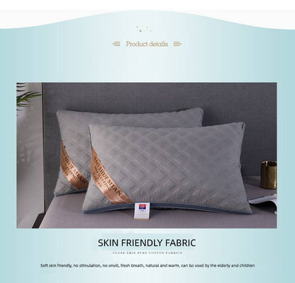 Thickened Velvet Feather Pillow - Machine Washable Core