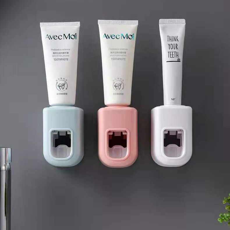 Automatic Toothpaste Squeezer Wall Holder for Bathroom