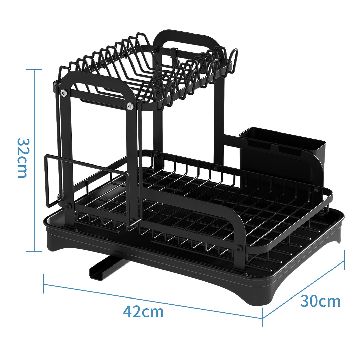 Narrow Kitchen Storage Rack for Bowls and Plates