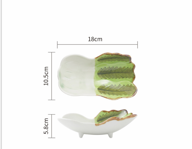 Cute Japanese Ceramic Snack Plates for Home Use