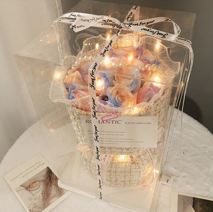 Gift Heart Soap Flower Carnation Rose