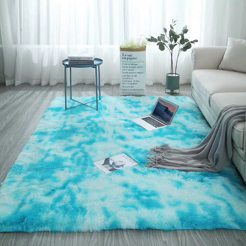 Ins-Style Long Pile Gradient Carpet for Living Room