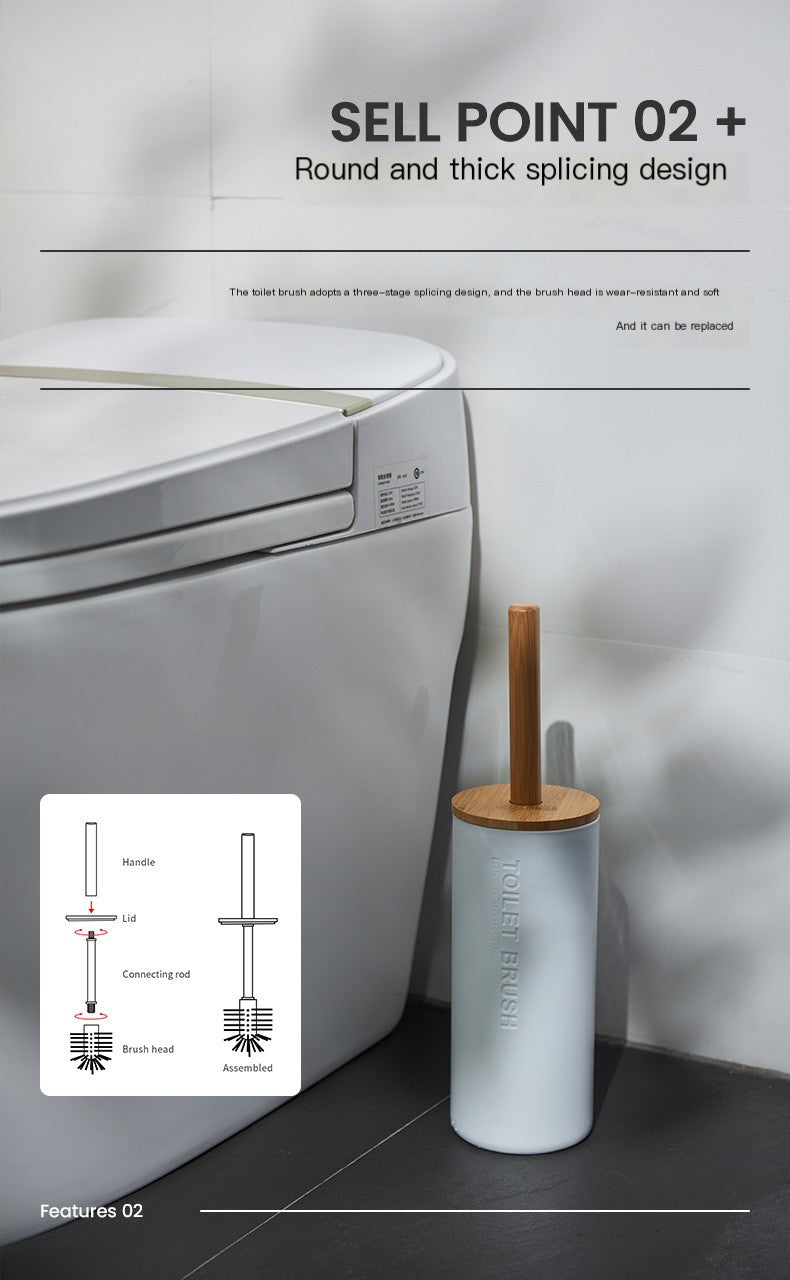 Bamboo Toothbrush Holder and Bathroom Accessories Set