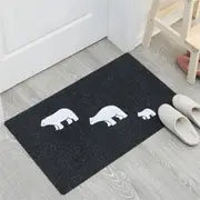 Cartoon Animal Kitchen and Bath Rug, Washable