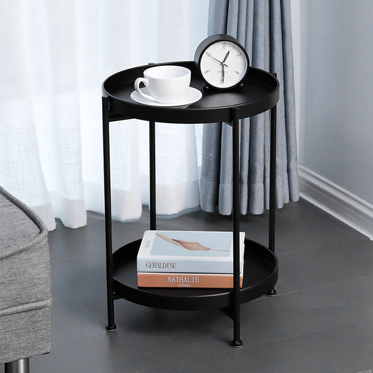 Nordic Minimalist Round Side Table for Bedroom Living Room
