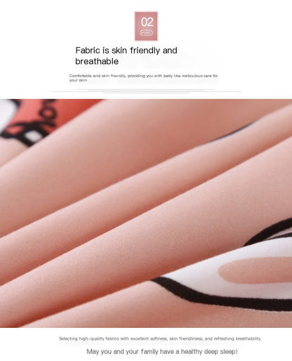 Pink Strawberry Bedding Set for Girls and Teens
