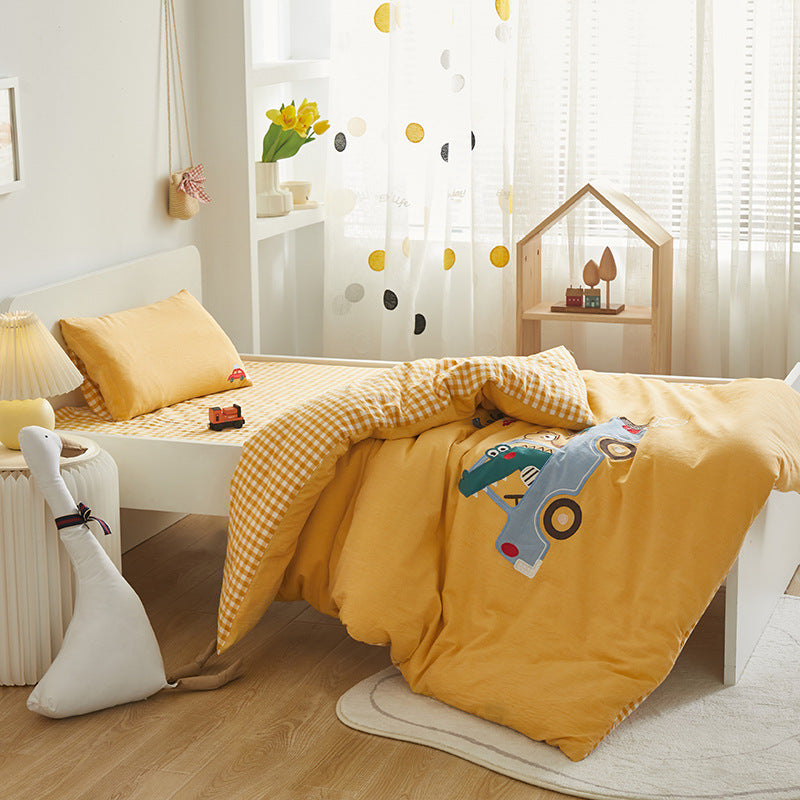 Cotton Embroidered Children's Bedding Set (6 Pieces)