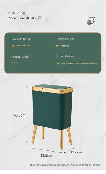 Nordic Style High Foot Trash Can for Home & Hotel