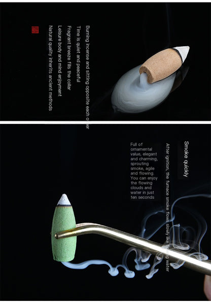 Aromatic Essential Oil Incense Pyramid Cones Display