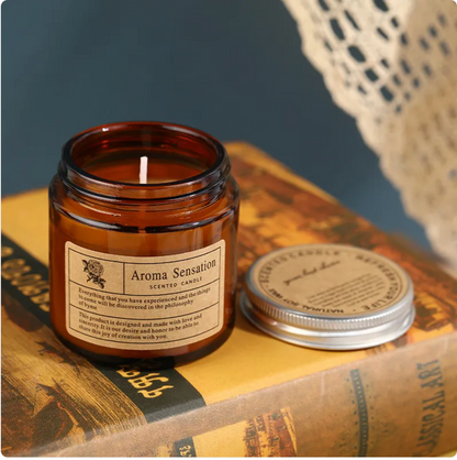 Smokeless Brown Aromatherapy Candle