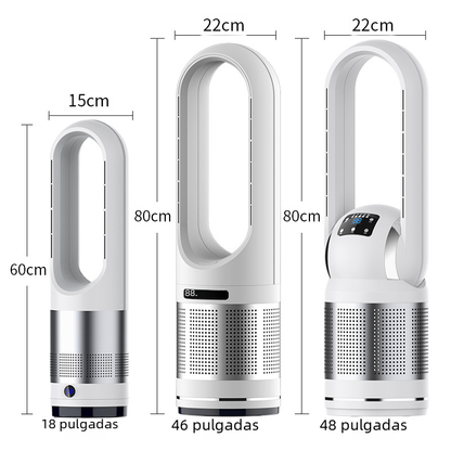Leafless Fan and Heater with Air Purification Function