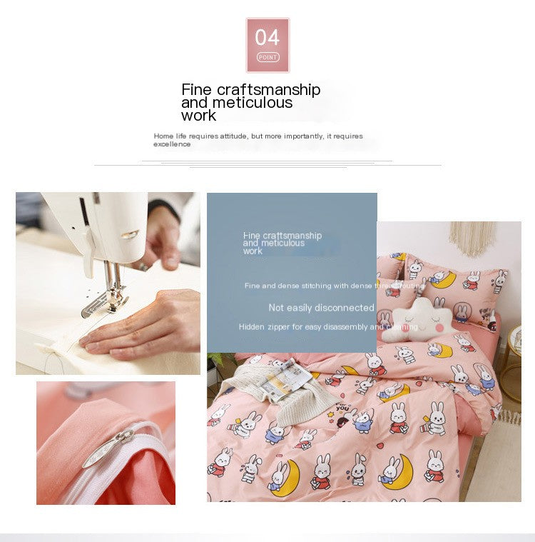 Pink Strawberry Bedding Set for Girls and Teens