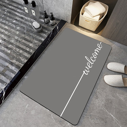 Bathroom Silicone Diatomaceous Water Absorbent Mat