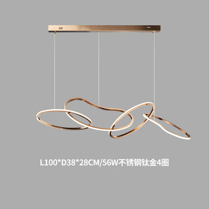 Minimalist Stainless Steel Dining Room Pendant Light