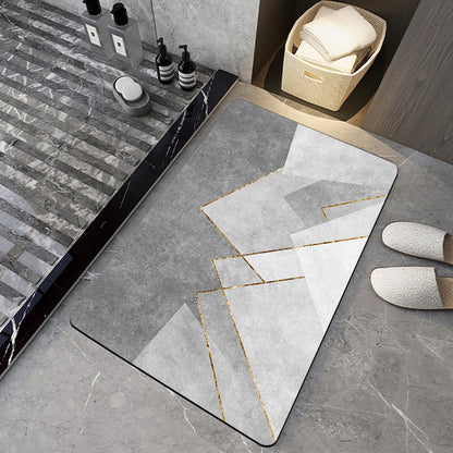 Bathroom Silicone Diatomaceous Water Absorbent Mat